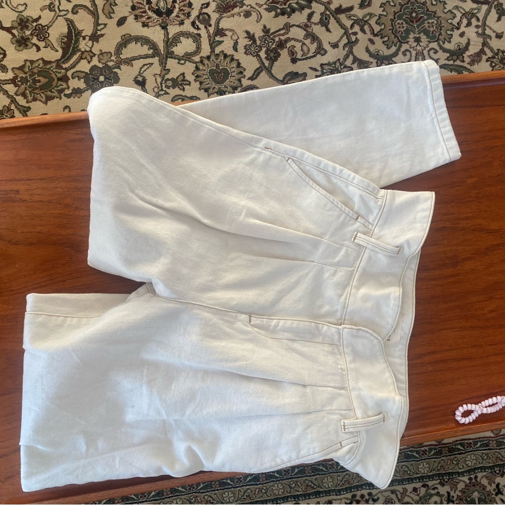 Sezane paper bag jeans